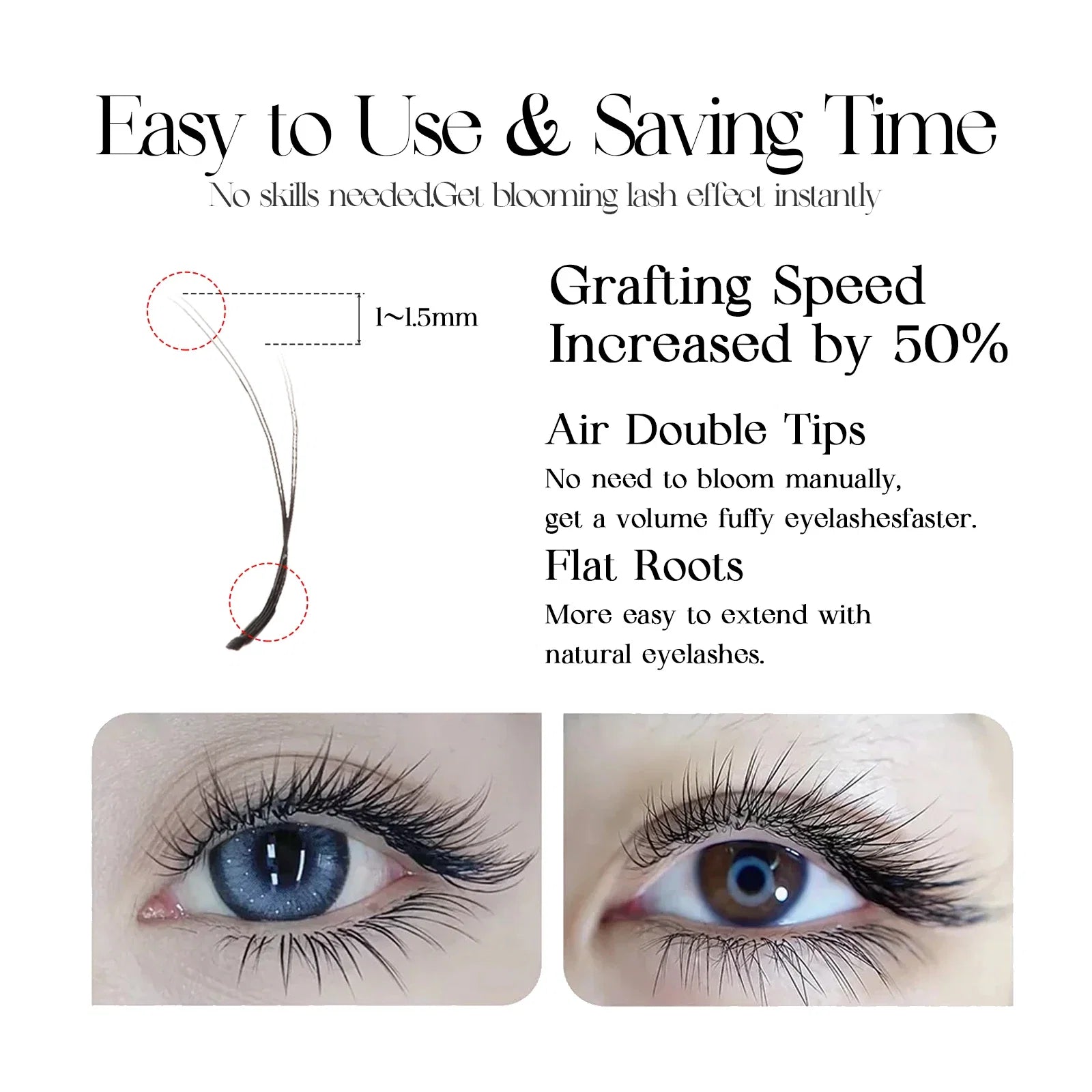 DeceMars Camellia YY Eyelash Extensions | 3D to 6D Flying Eyelash Kit
