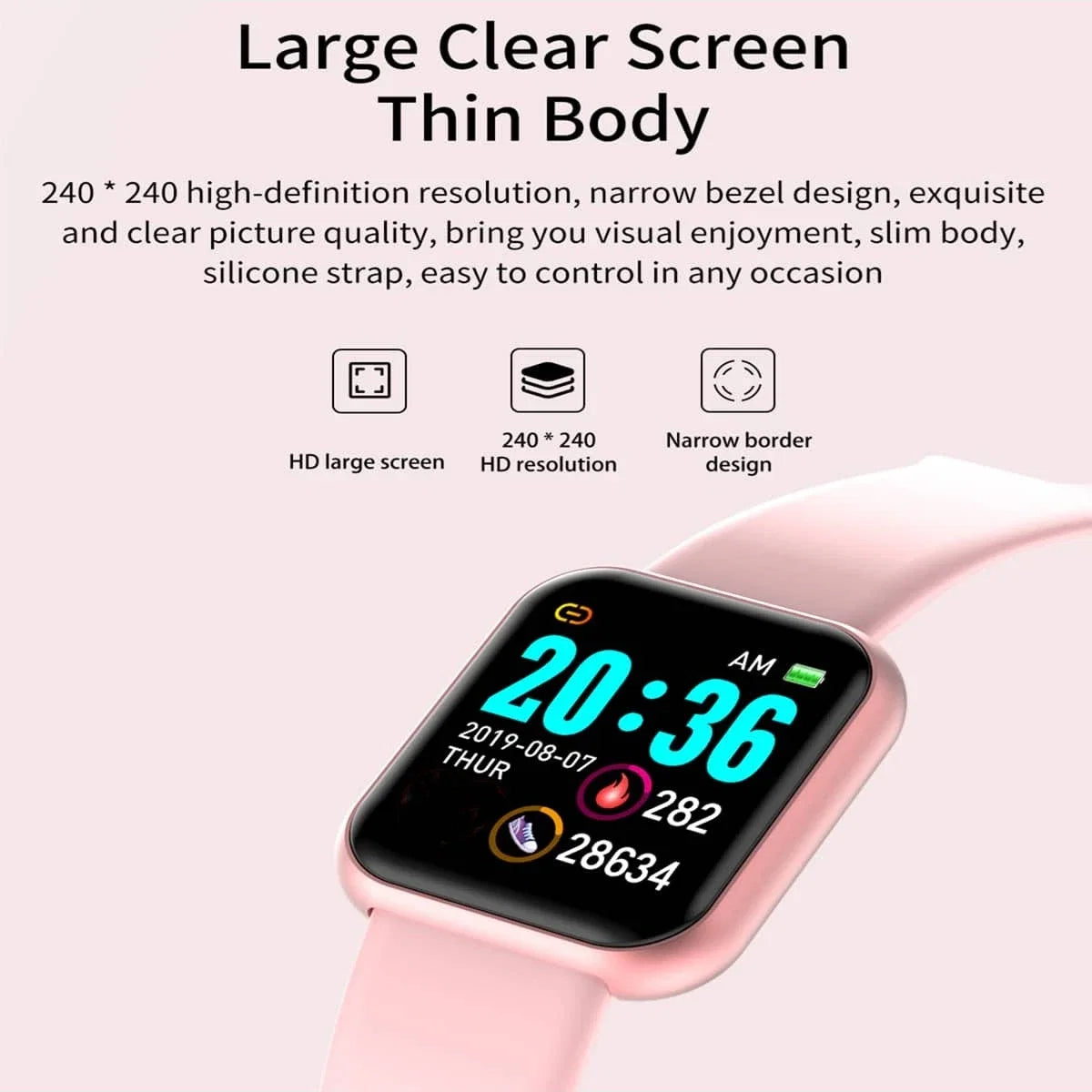 CHAONB Multifunctional Smart Watch for Men Women | Bluetooth Fitness Tracker with Sleep Monitor and Music Player