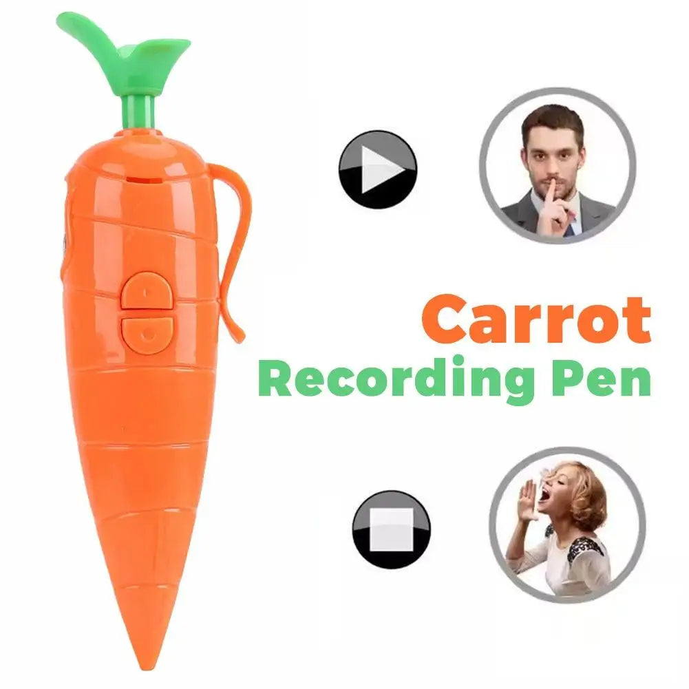 Judy & Nick Carrot Voice Recorder Pen | Novelty Electronic Sound Toy with Graffiti Ballpoint