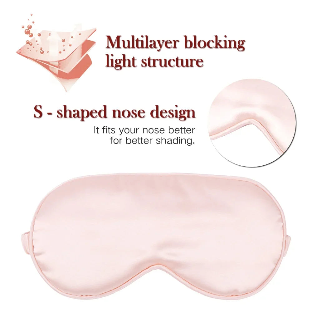 Imitated Silk Sleep Eye Mask | Soft Light Blocking Travel Eyeshade