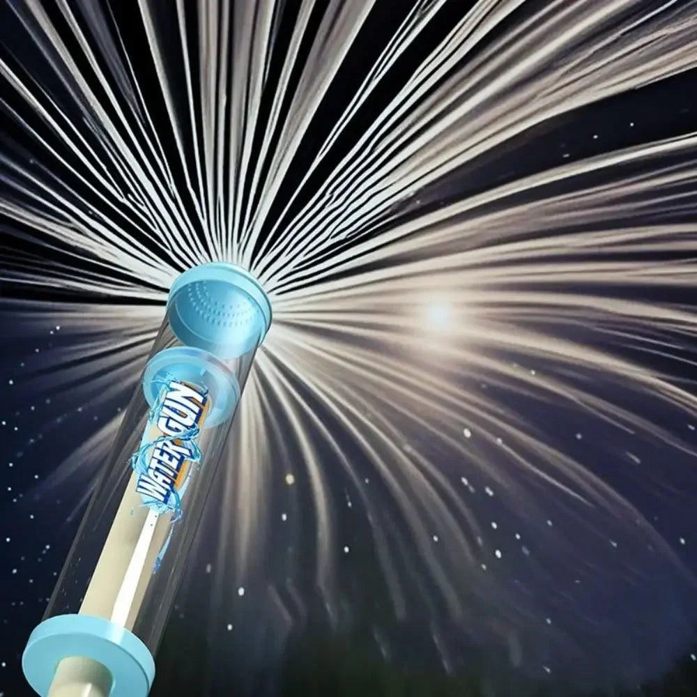 Water Blaster Firework Spray Toy | Large Capacity Pull-Back Splash Gun for Outdoor Fun