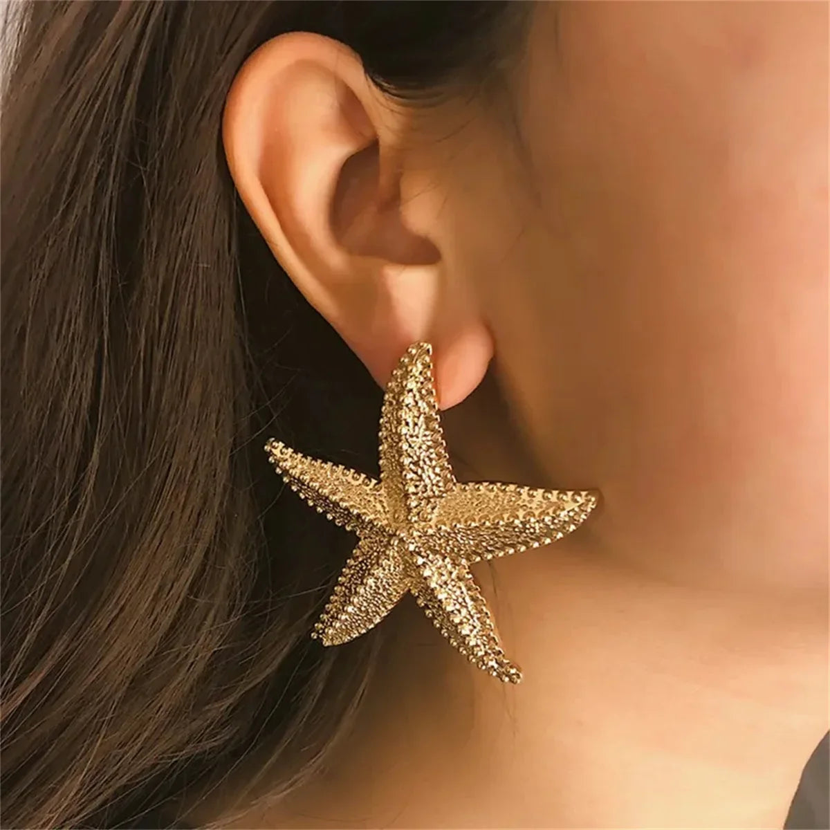 Classic Starfish Stud Earrings | 2pcs Summer Beach Fashion Jewelry for Women