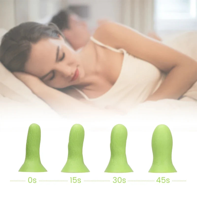 Sleeping Noise Reduction Earplugs | Slow Rebound Sponge Earplugs for Women with Small Ear Canals