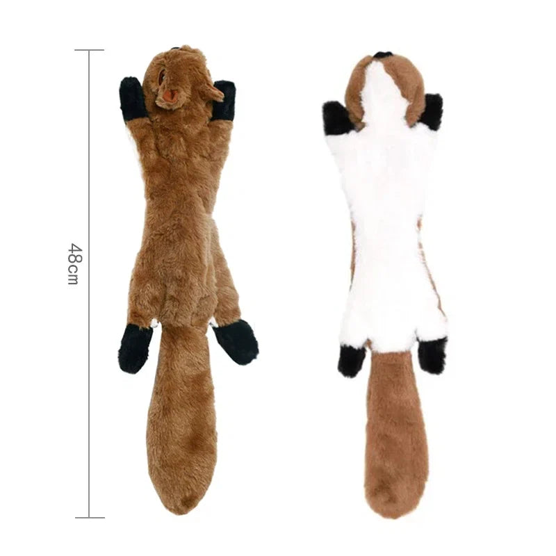Squeaky Dog Toy | No Stuffing Plush Toy with Built In Sounders