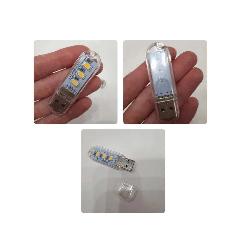 Mini USB LED Book Light | RGB Ultra Bright Reading Lamp with 3 Brightness Levels