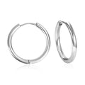 LUXUSTEEL Simple Hoop Earrings | Anti-Allergy Stainless Steel for Women