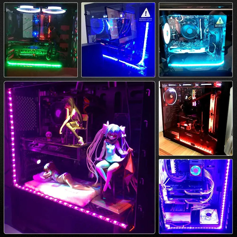 RGB Gaming LED Strip Splitter Kit | 12V Aura Sync for PC Case