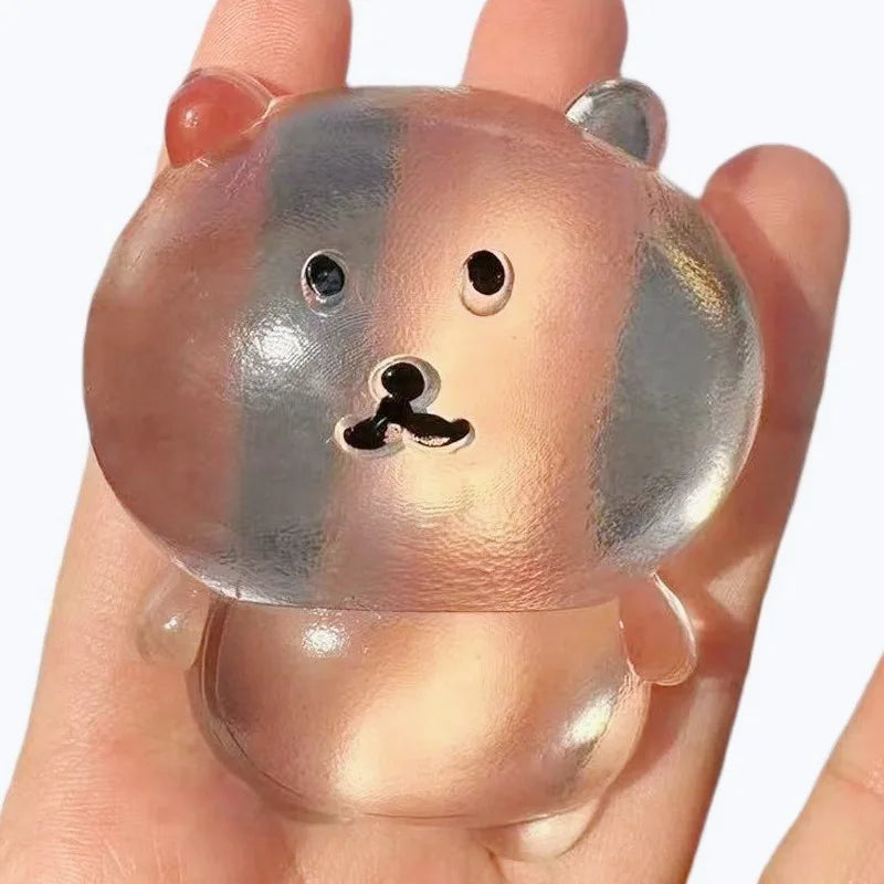 Self-Deprecating Bear Squeeze Toy | Kawaii Fidget Stress Relief Gift