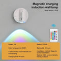 RGB Night Light | Magnetic Base USB Rechargeable LED Wall Lamp with Touch Switch