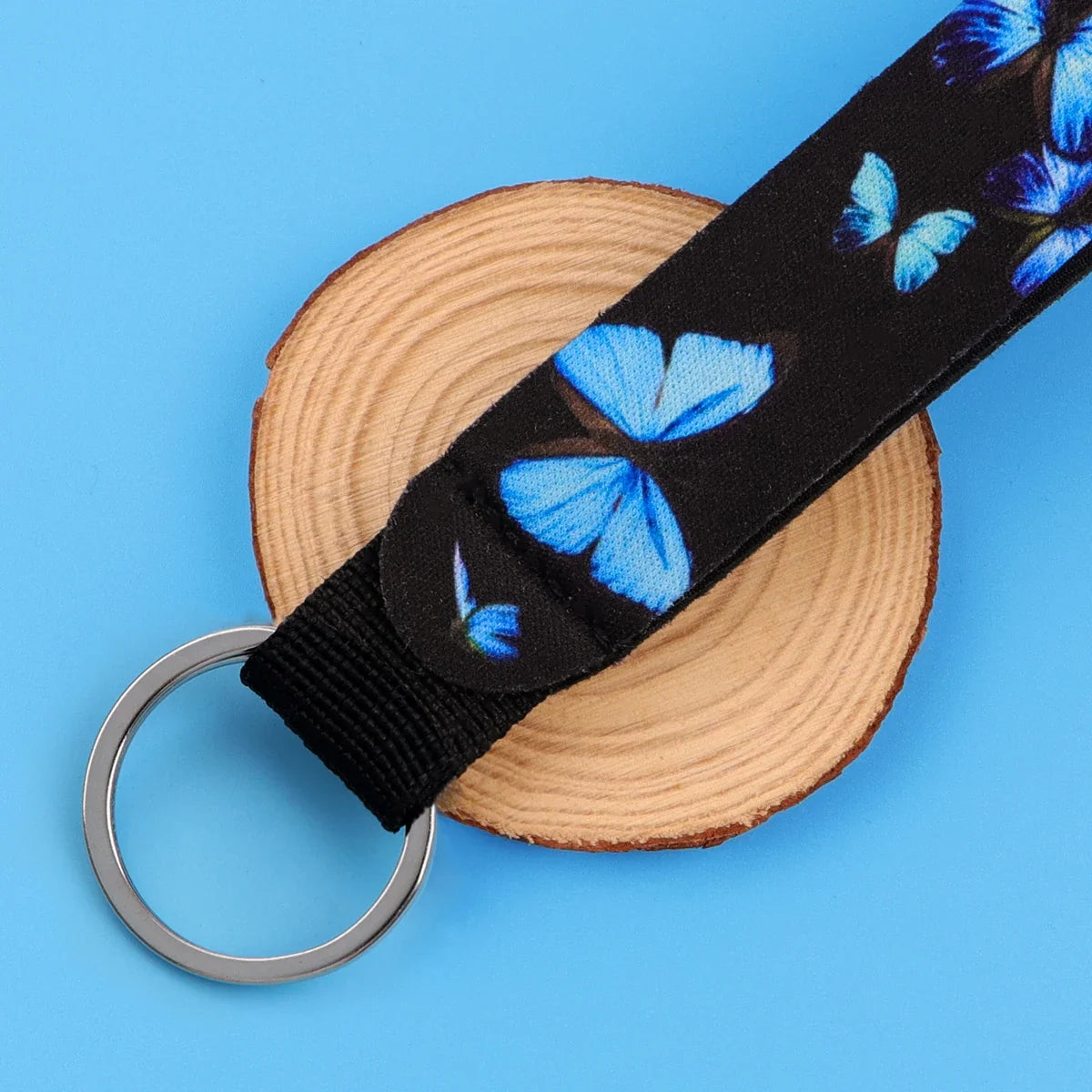 Cartoon Animal Keychain with Wrist Strap | Anti-Lost Lanyard for Keys