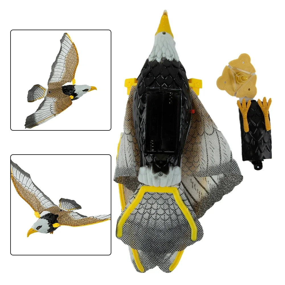 Hanging Falcon Bird Deterrent | Garden Decoy to Repel Birds and Protect Plants