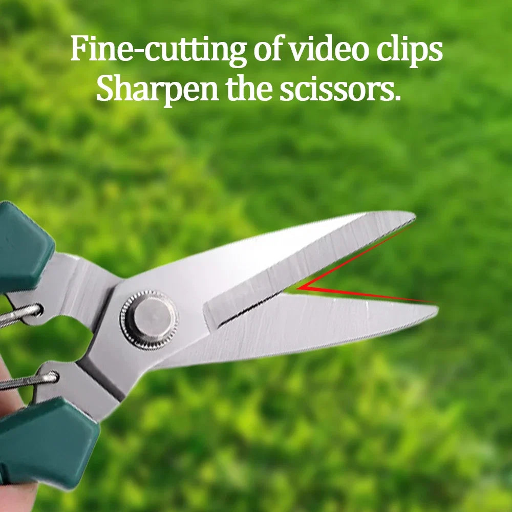 190mm Straight Head Pruning Shears | Stainless Steel Garden Scissors