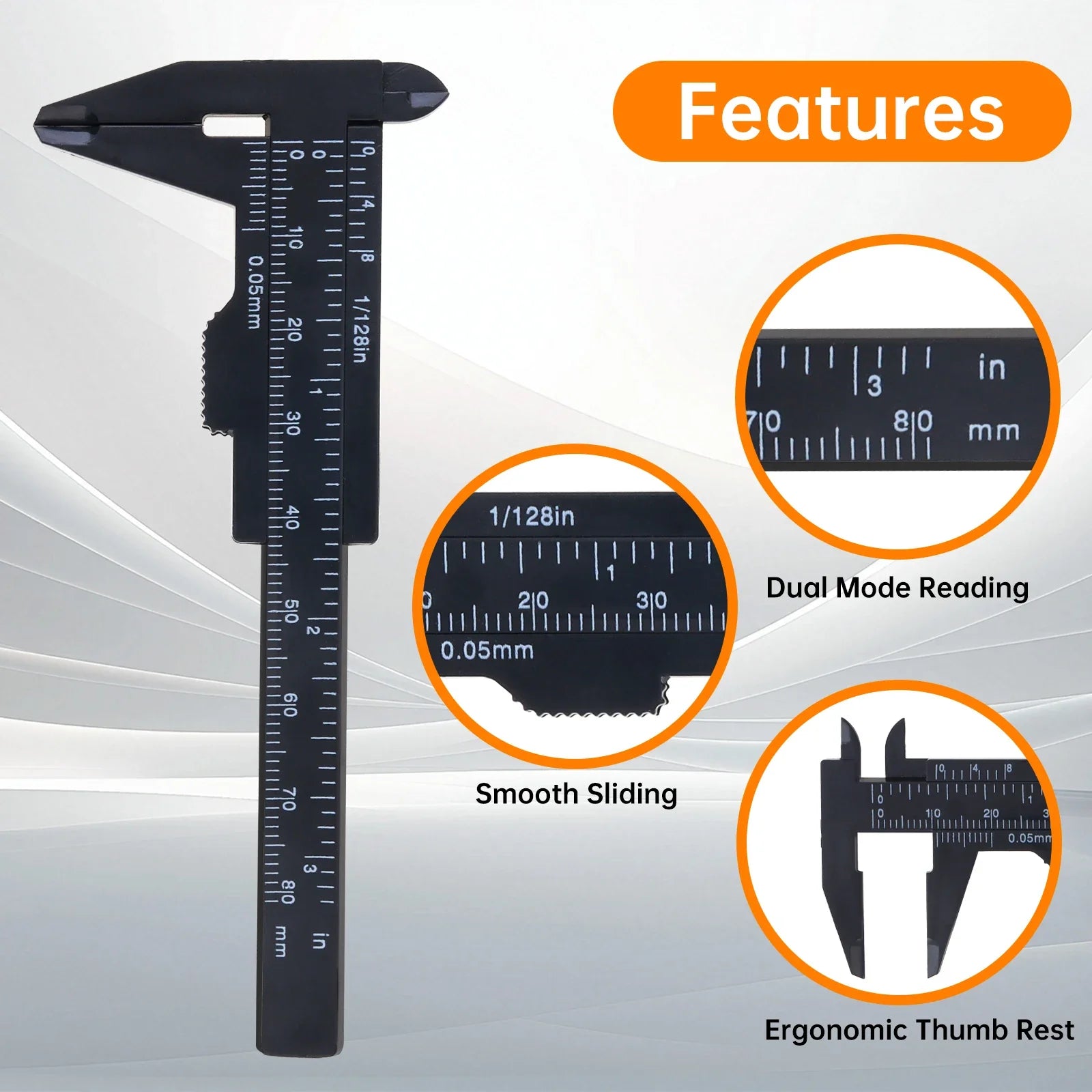Mini Vernier Caliper 0-80mm | Portable Metric Imperial Measuring Tool