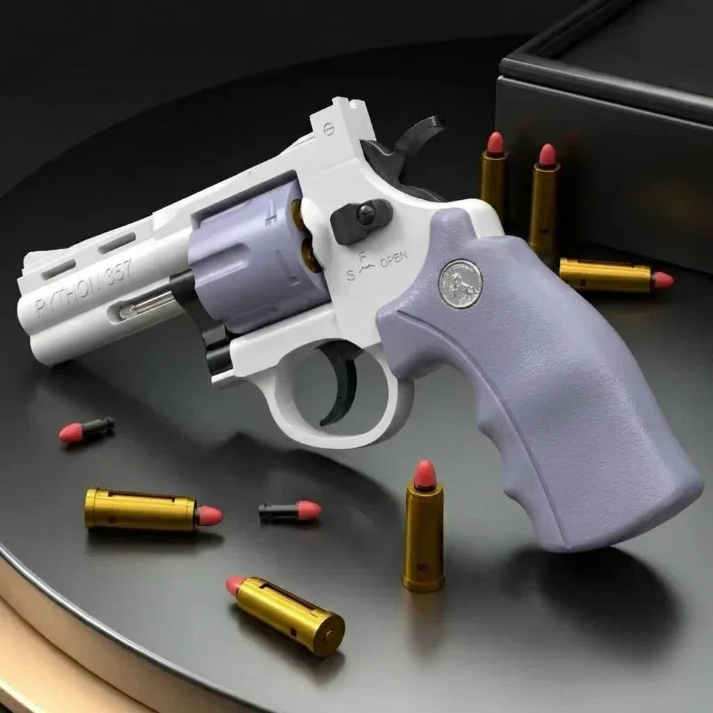 Soft Bullet Toy Gun ZP5 | Revolver Mechanical Continuous Shooting Launcher for Kids