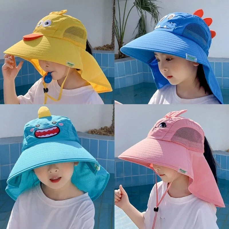 Summer Children's Sun Hat | Foldable Baby Beach Hat with UV Protection