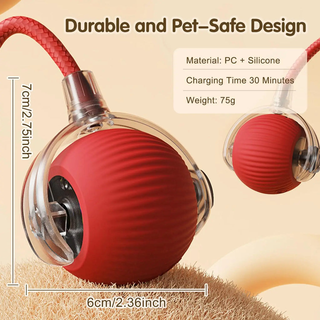 Interactive Smart Cat Toy Ball | Automatic Rolling Ball with Obstacle Avoidance