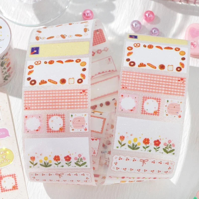 Decorative Masking Tape Roll for Junk Journal, Kraft Cards, and DIY Collage Projects