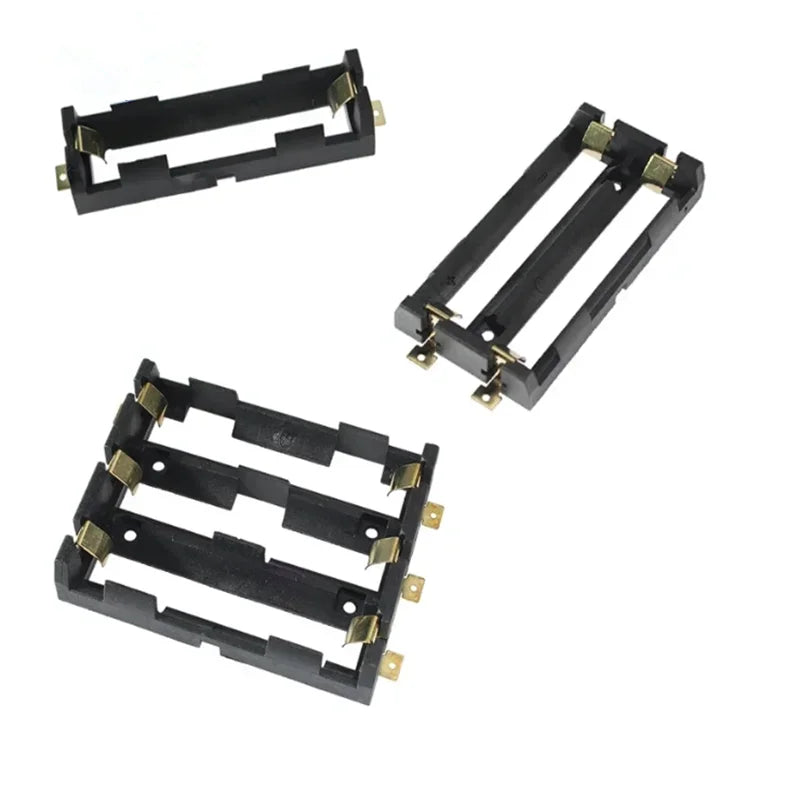18650 Battery Holder Box | 1x 2x 4x 18650 SMT Battery Storage Case with Bronze Pins