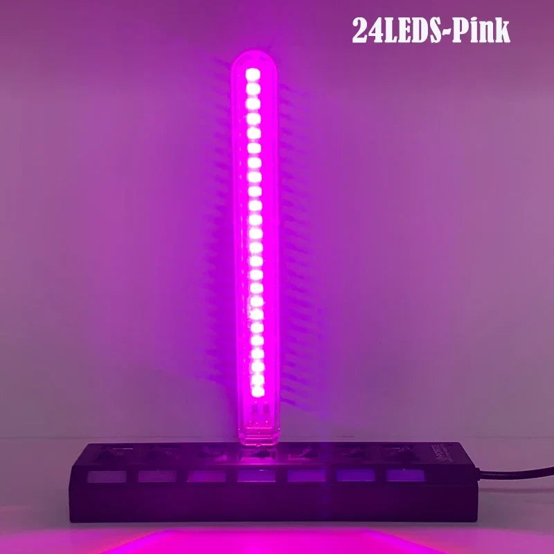 DC5V 24LED USB Night Light | 7 Color Atmosphere Lamp for Live Streaming