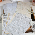 Vintage Lace Scrapbook Paper Set | 30 Sheets for Junk Journaling