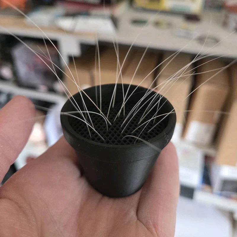 Pet Whisker and Fur Collector | Mini Flower Pot Cat Whisker Holder