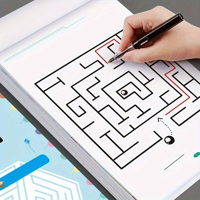 Kids Maze Puzzle Book for Focus and Thinking Skills | Fun Learning Activity