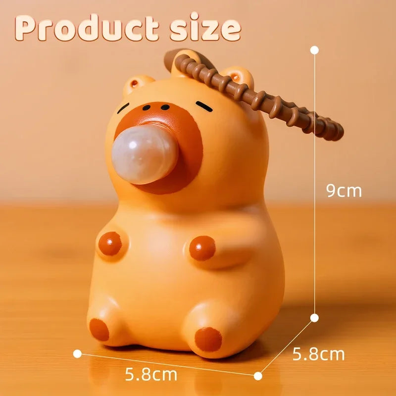 Capybara Bubble Spit Fidget Toy | Stress Relief Squeeze for Kids and Adults