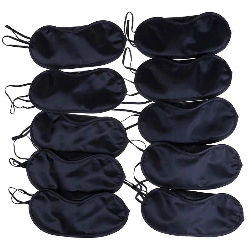 Silk Sleep Eye Mask Set | Light Blocking Padded Blindfold for Travel and Home