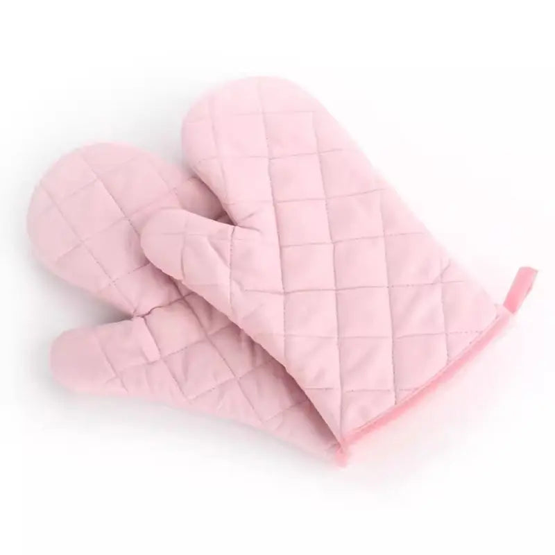 Non Slip Heat Proof Oven Glove | Polyester Cotton Microwave Protector for Baking and BBQ