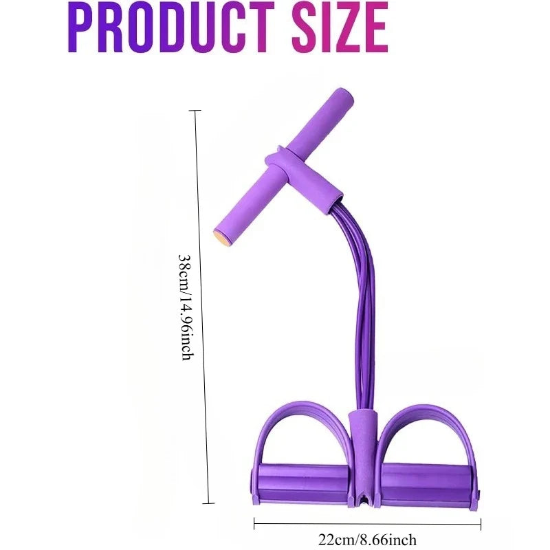 38cm Full Body Workout Resistance Bands | TPE Elastic Tubes with Foam Grips