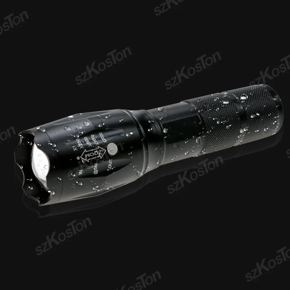 High Power LED Flashlight | Zoomable Aluminum Alloy Camping Torch