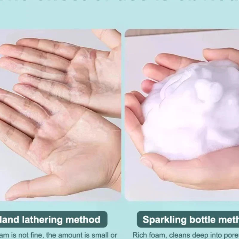 Portable Foam Soap Dispenser | Manual Press Pump Bottle for Bathroom and Travel
