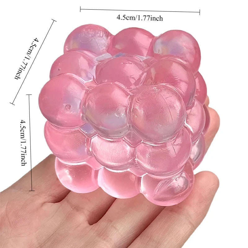 Squishy Maltose Fidget Toy | Bright Soft Colored Cubic Squeeze Stress Relief