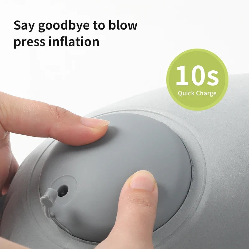 Ergonomic Inflatable Neck Pillow | Balanced Support for Travel