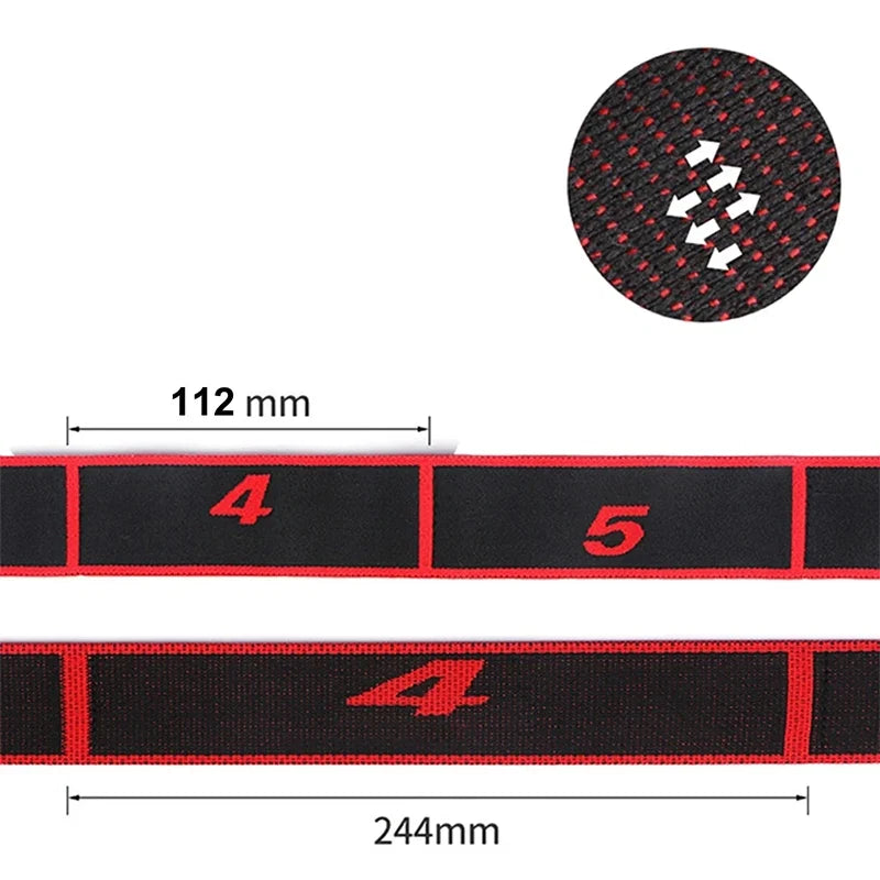 4*90cm Yoga Elastic Stretch Belt | Fitness Resistance Band for Pilates, Dance & Strength Training