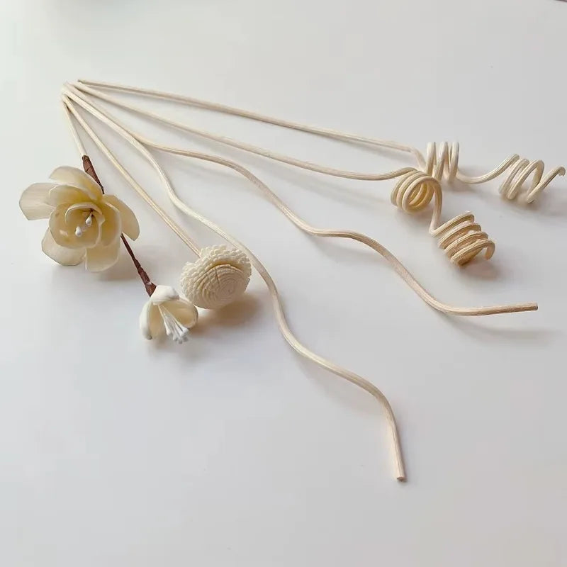 5/6Pcs Flower Fragrance Stick Fireless Aromatherapy Rattan Sticks Fragrance Diffuser | DIY Home Decor Set