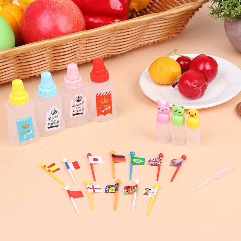 Mini Sauce Bottle Set | Portable Ketchup and Dressing Containers for Bento