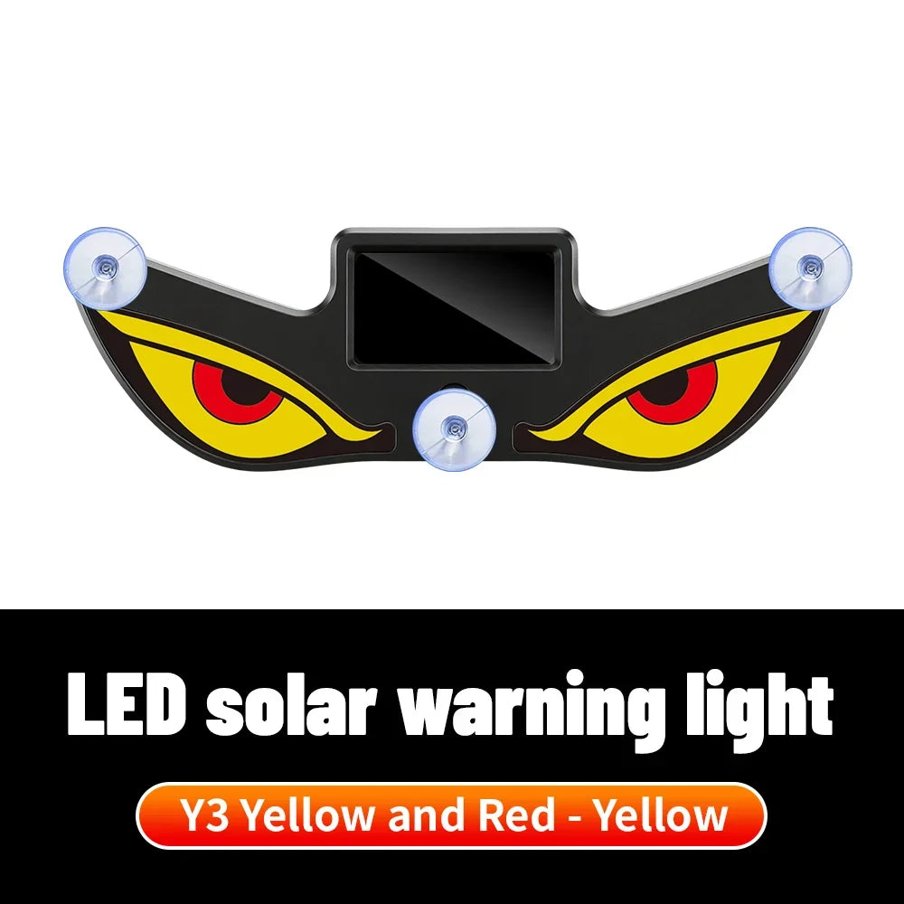 Solar Demon's Eye Car Dynamic LED Light | No Wiring Moving Eyes Car Decoration