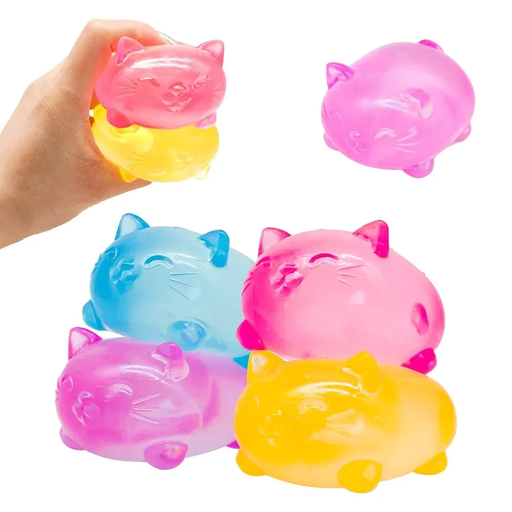Mini Cute Cat Maltose Squishy Toys | Slow Rise Stress Relief Ball