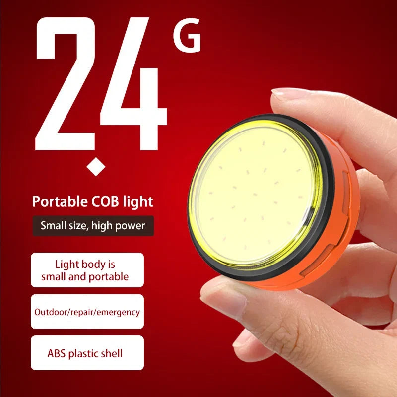 Portable Magnetic Work Light | Strong LED Flashlight Keychain