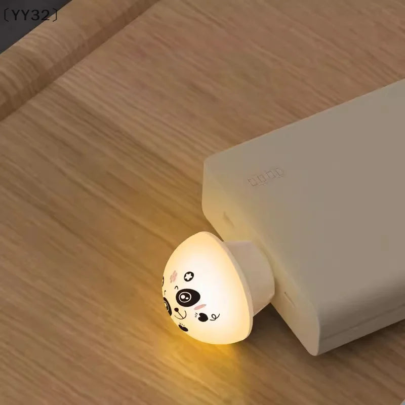 USB Panda Smart Voice Controlled Night Light | AI-Powered Bedside Lamp for Kids and Adults