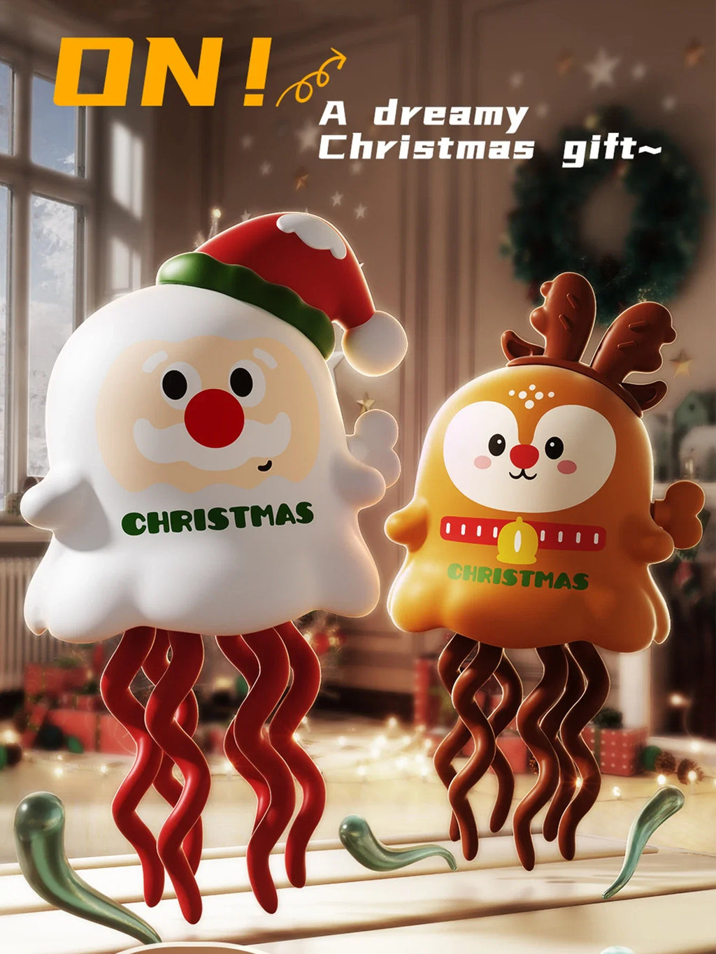 Magical Dancing Christmas Snowman or Elk Toy | Festive Wind-Up Clockwork Decoration
