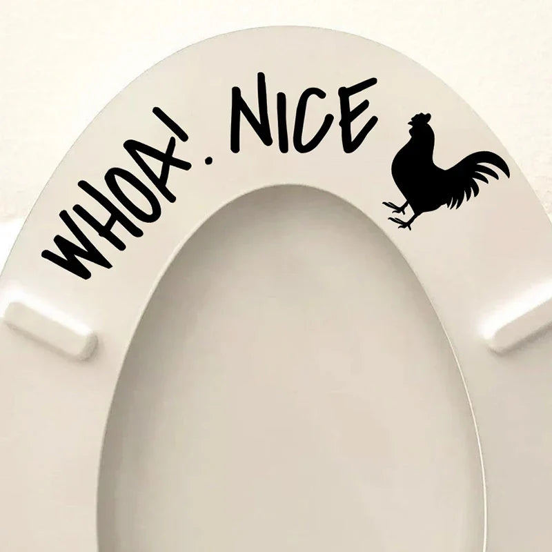 PUT ME DOWN Toilet Seat Reminder Sign | Funny Vinyl Bathroom Decal