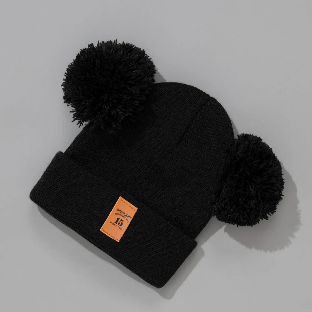 Baby Knit Pom Pom Hat | Warm Winter Cap for Toddlers