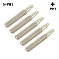 5pcs Cross Screwdriver Bit Set Magnetic Phillips Bits PH0000 to PH2 | 4mm Hex Shank Precision Hand Tools