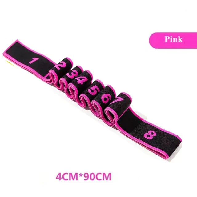 4*90cm Yoga Elastic Stretch Belt | Fitness Resistance Band for Pilates, Dance & Strength Training