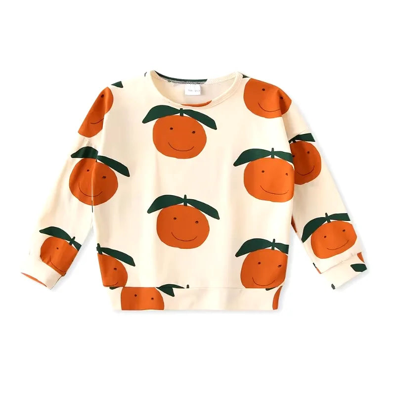 Kids Cotton Sweatshirt | Unisex Cartoon Top for Toddlers
