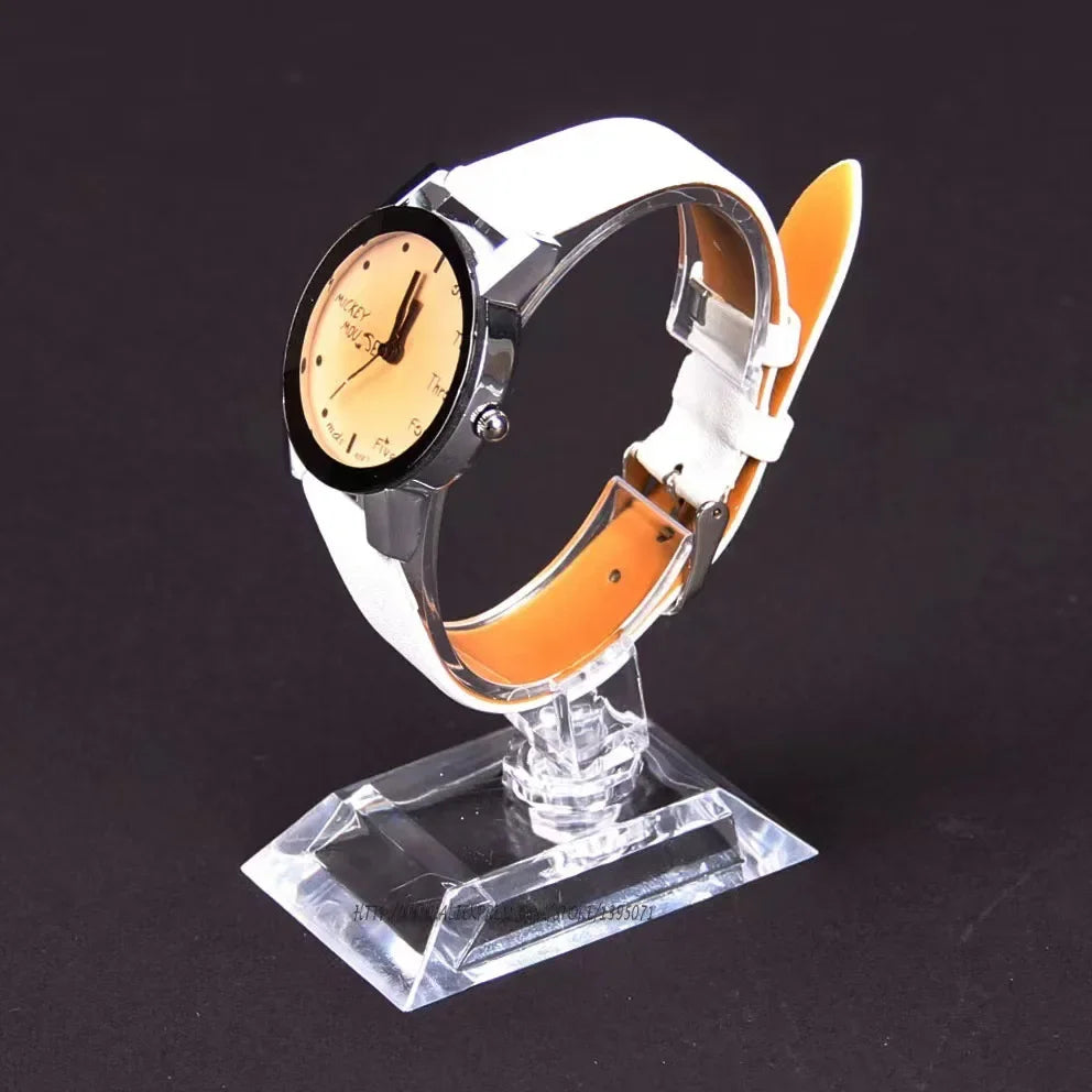 Transparent Watch Display Rack | C-Ring Counter Display for Bracelets