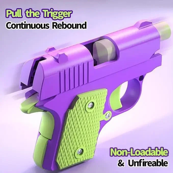 Stress Relief Pistol Toy | Mini Manual Burst Fidget Gun