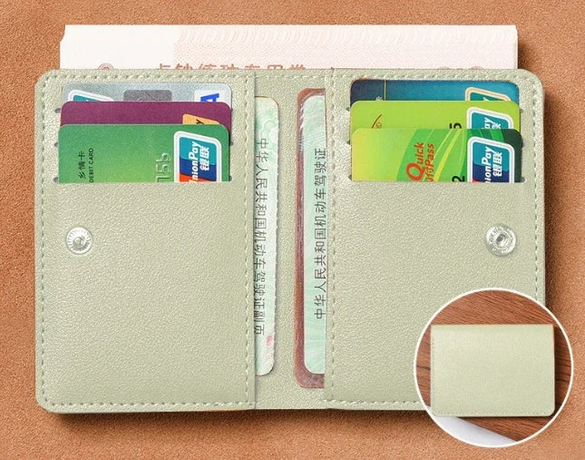 Classic PU Leather Small Wallet | Slim Credit Card and Coin Purse for Men and Women